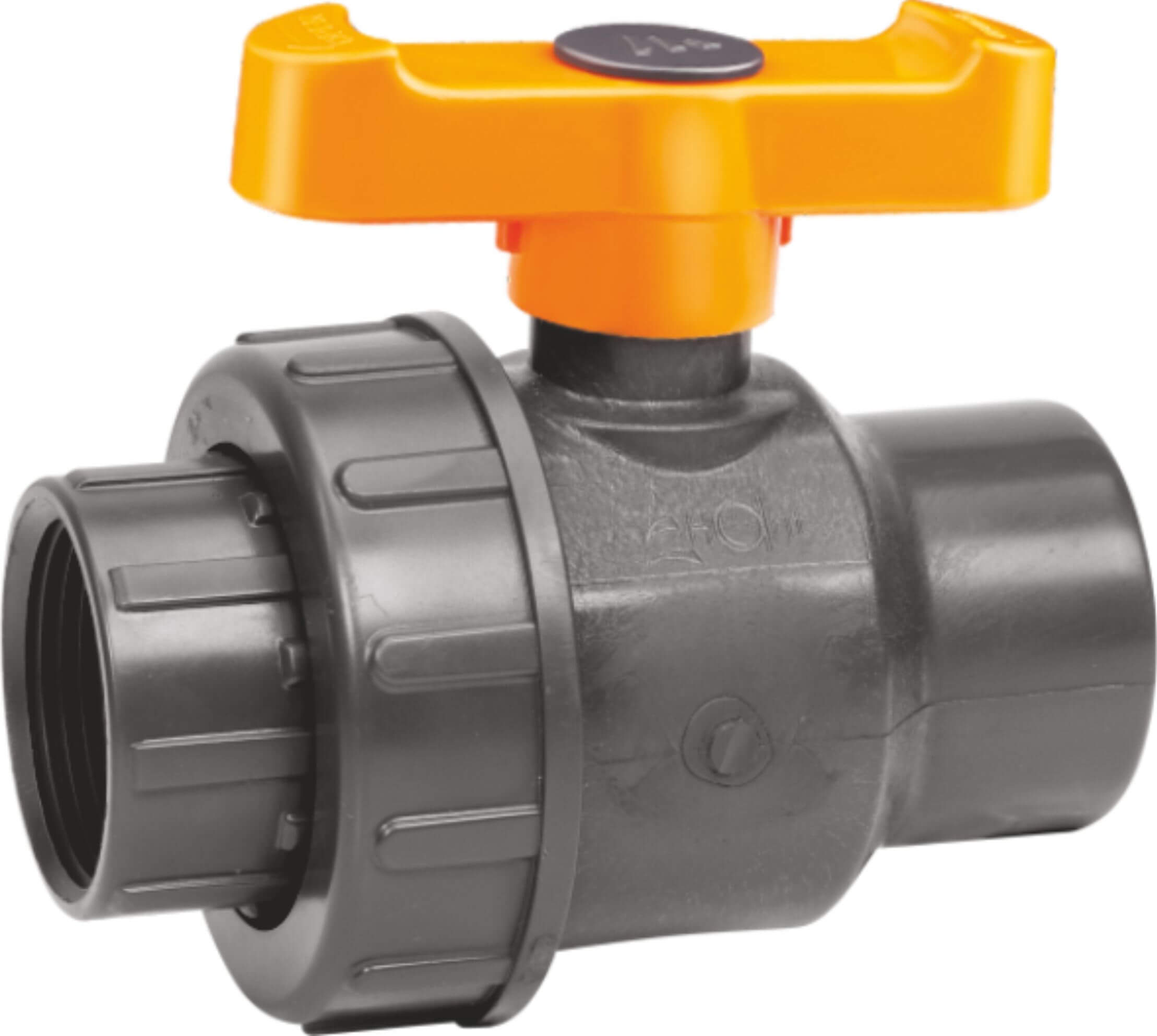 Single union PVC ball valves-compressed